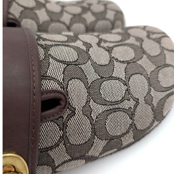 Coach Men's Signature Clog Slides Slip-On Closed Toe Oak-Maple Size US10D EU43 - Picture 12 of 12